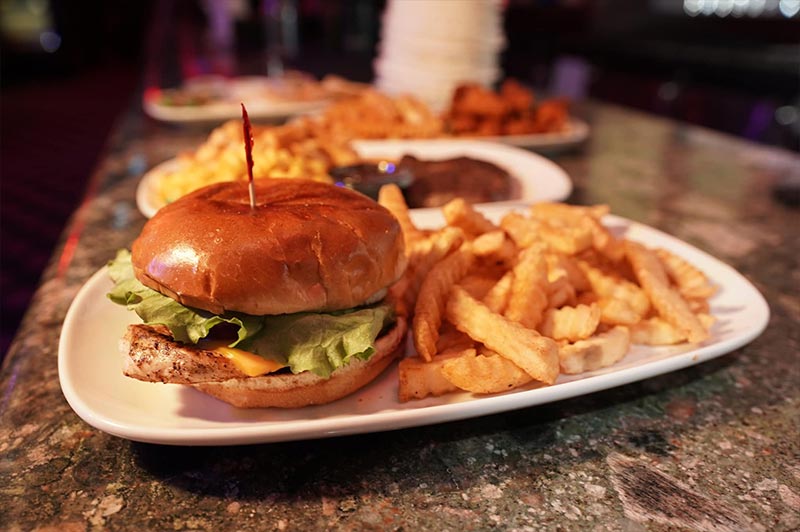 baby dolls strip club food Burger