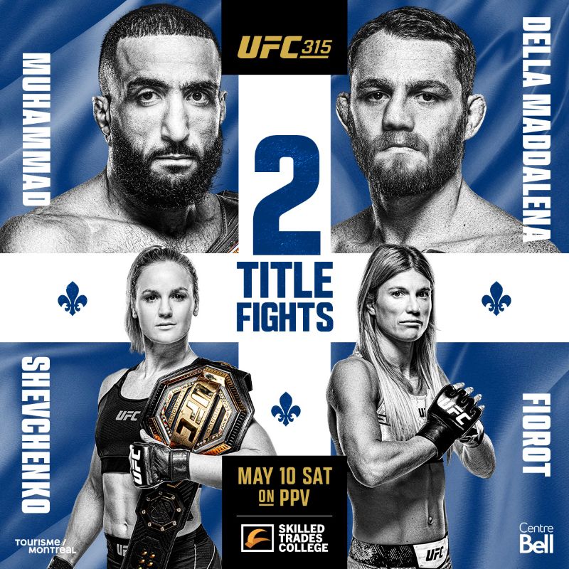 UFC 315: Muhammad vs. Della Maddalena